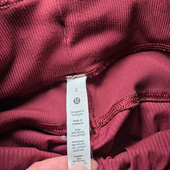 ❤️FINAL SALE❤️ Lululemon Dance Studio Mid-Rise Jogger Red Merlot - Picture 11 of 12